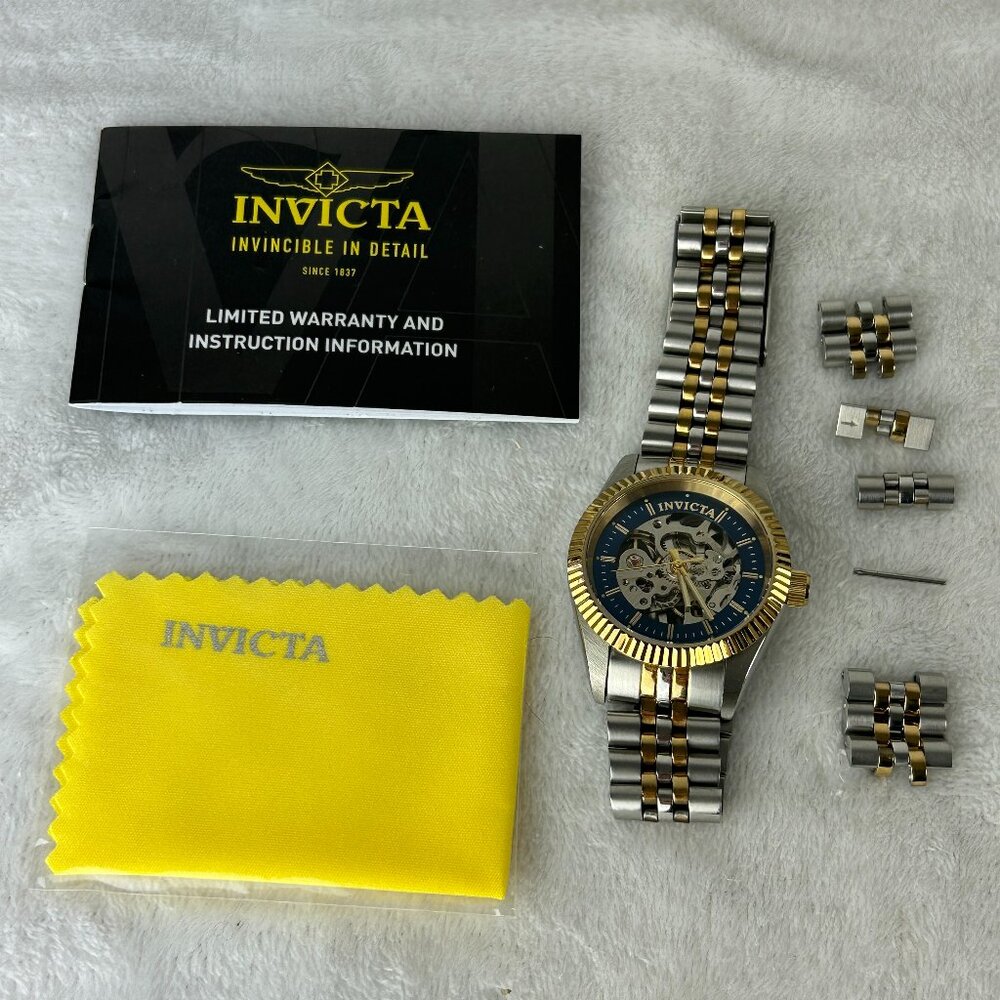Invicta Specialty Hand Wind Blue Skeleton Dial Ladies Watch 36450